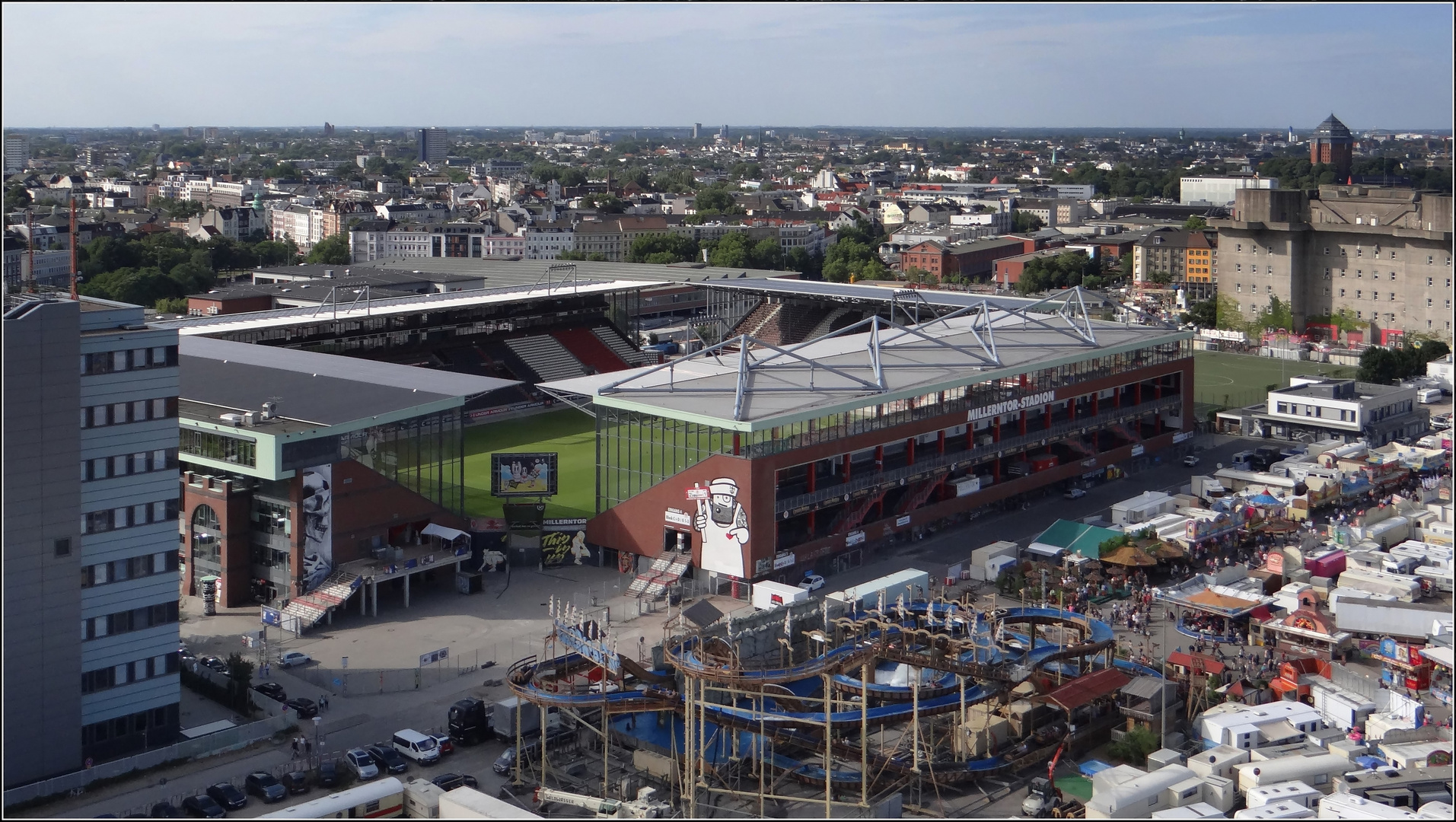 das Millerntor-Stadion...