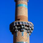 Das Minarett bei Sufiheiligtum und Freitagsmoschee von Natanz