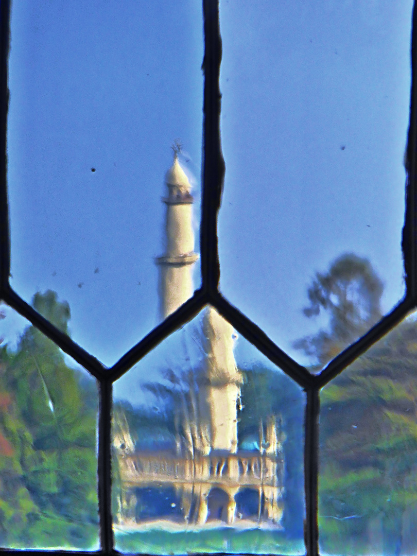 Das Minarett im Park von Schloss Lednice