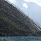 Das Monte Baldo-Massiv vom Unterdeck der S.Martino geseh`n