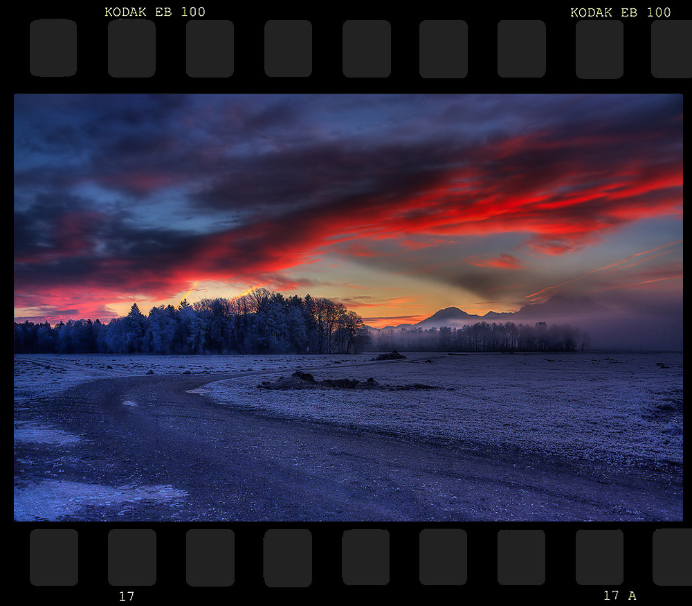 Das Morgenrot vertreibet den Nebel...