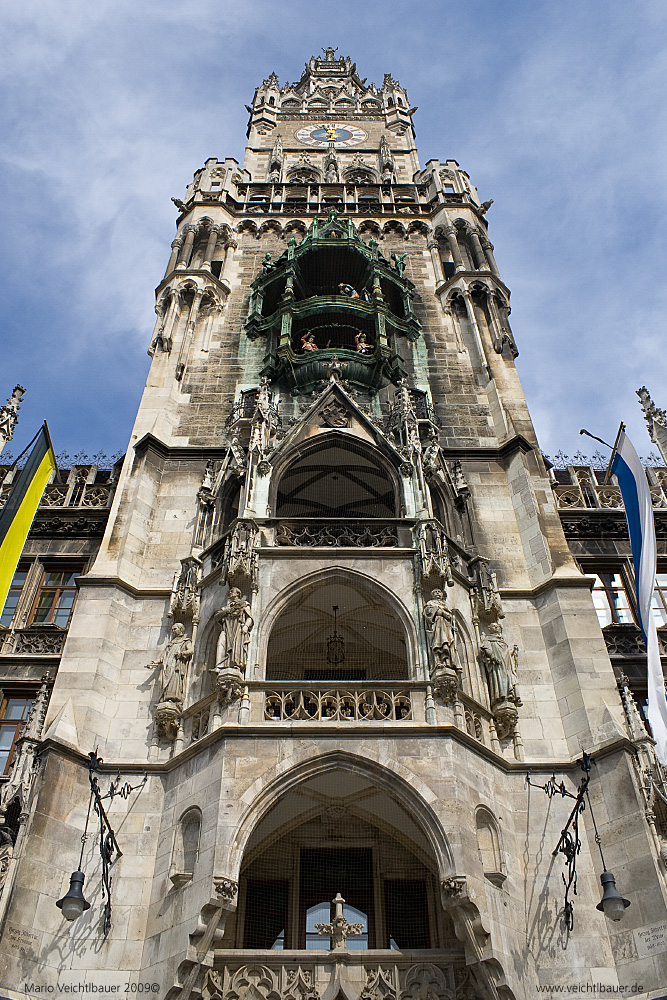 Das Münchner Rathaus...