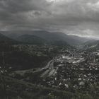 Das Murgtal bei Obertsrot(Gernsbach) von Schloß Eberstein.