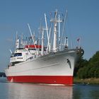 Das Museums-Frachtschiff CAP SAN DIEGO auf dem Nord-Ostsee-Kanal.