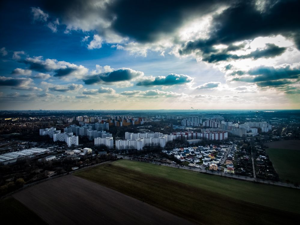 Das MV (Märkisches Viertel) in Berlin aus der Sicht des Dji Phantom 3