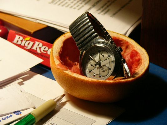 Das Nachtleben einer Grapefruit
