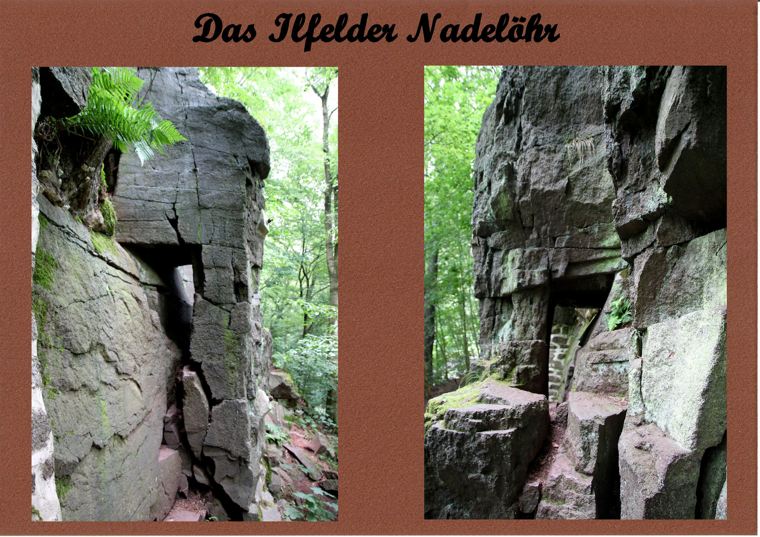 Das Nadelöhr von Ilfeld- eine Laune der Natur