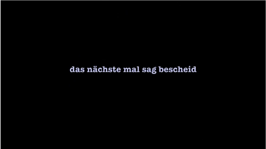 das nächste mal sag bescheid - video