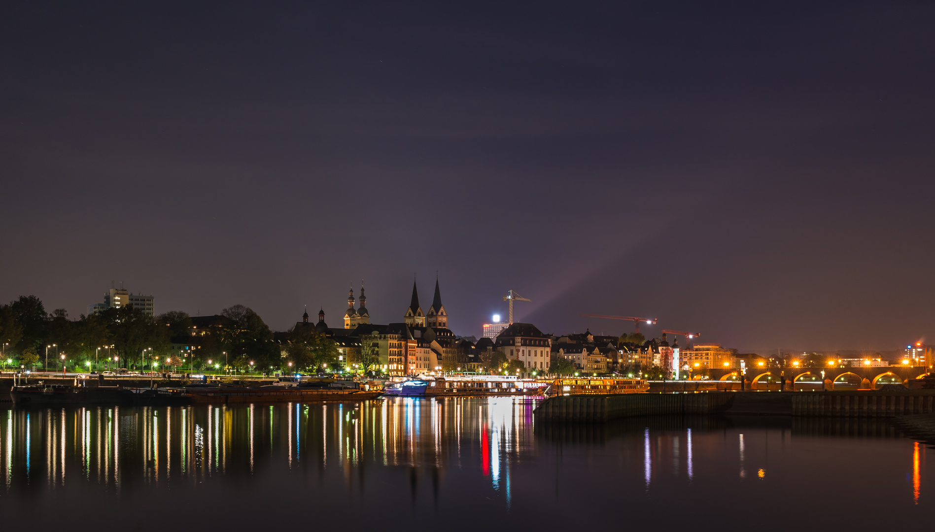 Das nächtliche Koblenz