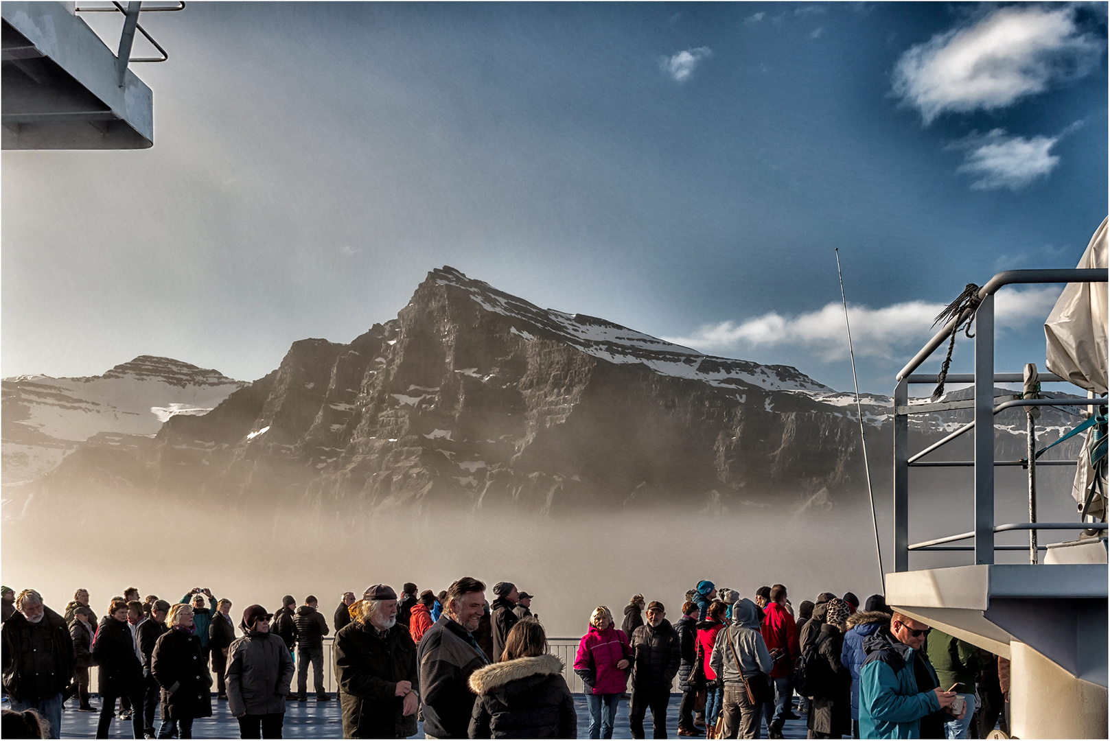 Das Nebelhorn war unser ständiger Begleiter.....