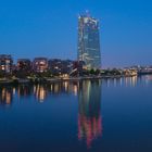 Das neue Gebäude der Europäischen Zentralbank in Frankfurt/Main
