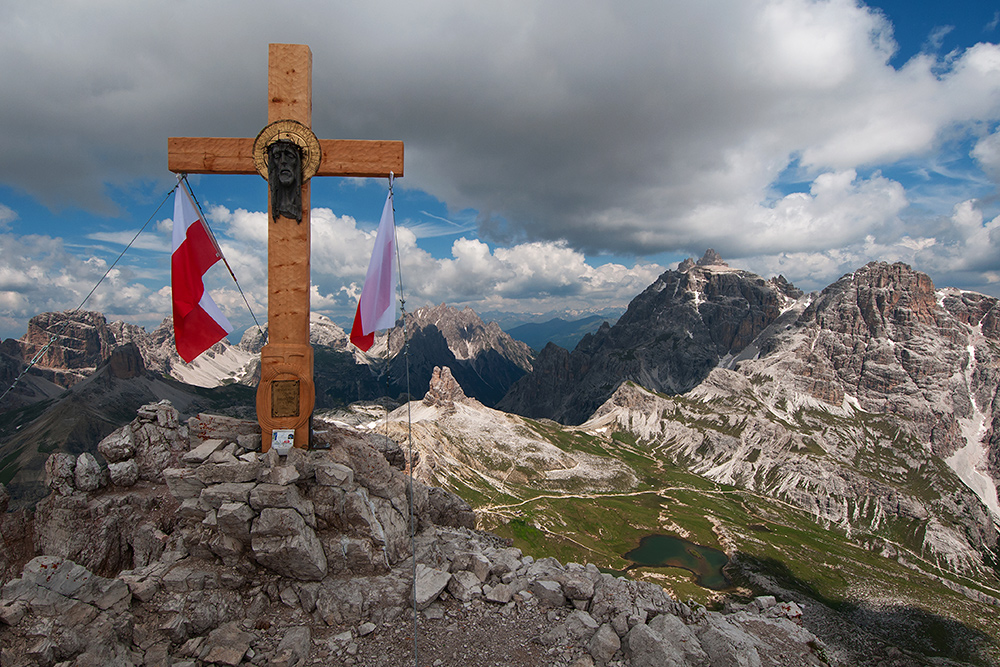 ... das neue Gipfelkreuz des Paternkofel - Südtirol ...