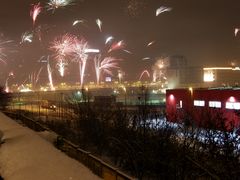 das neue Jahr kommt mit Feuerwerk...