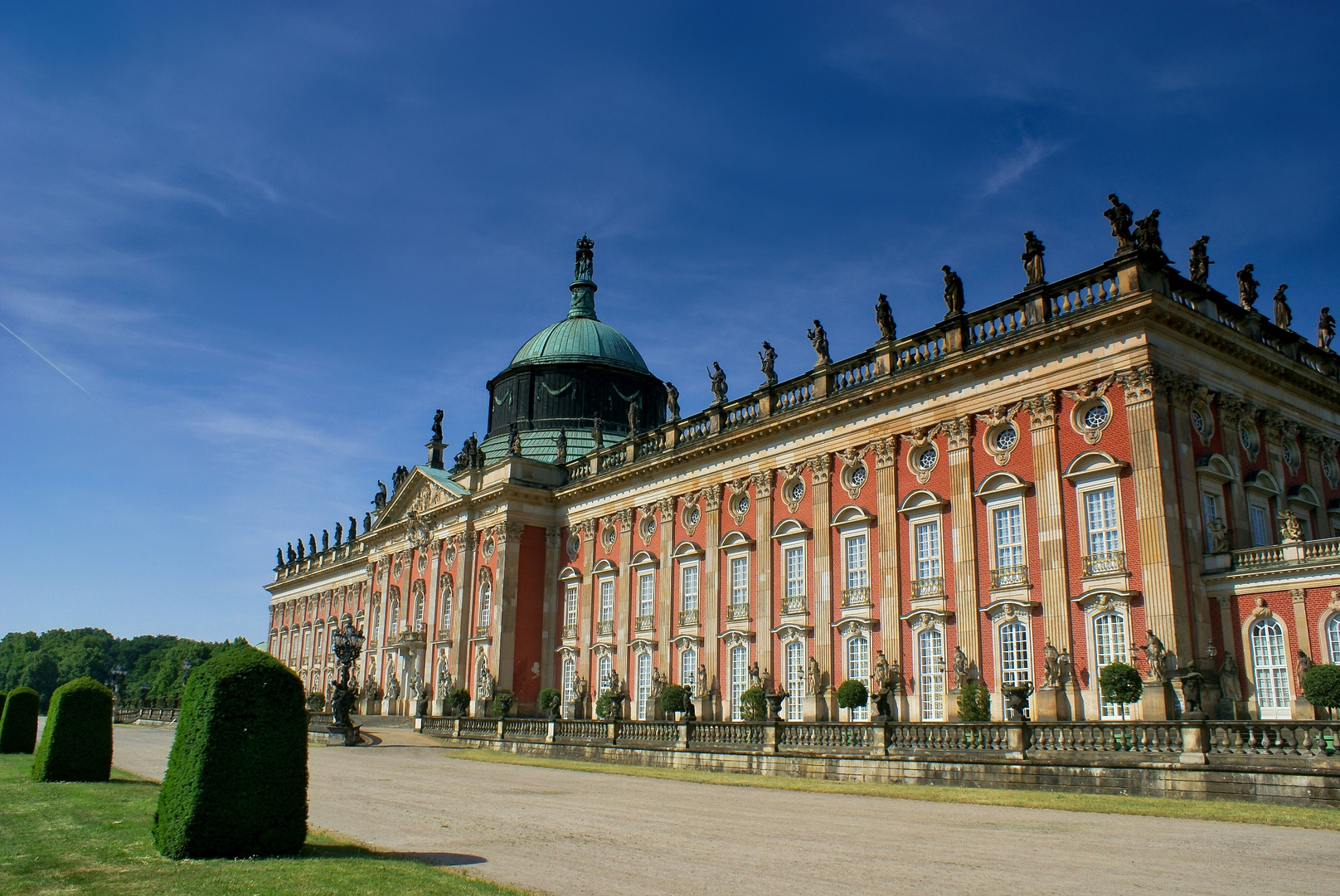 Das Neue Palais im Sonnenuntergang