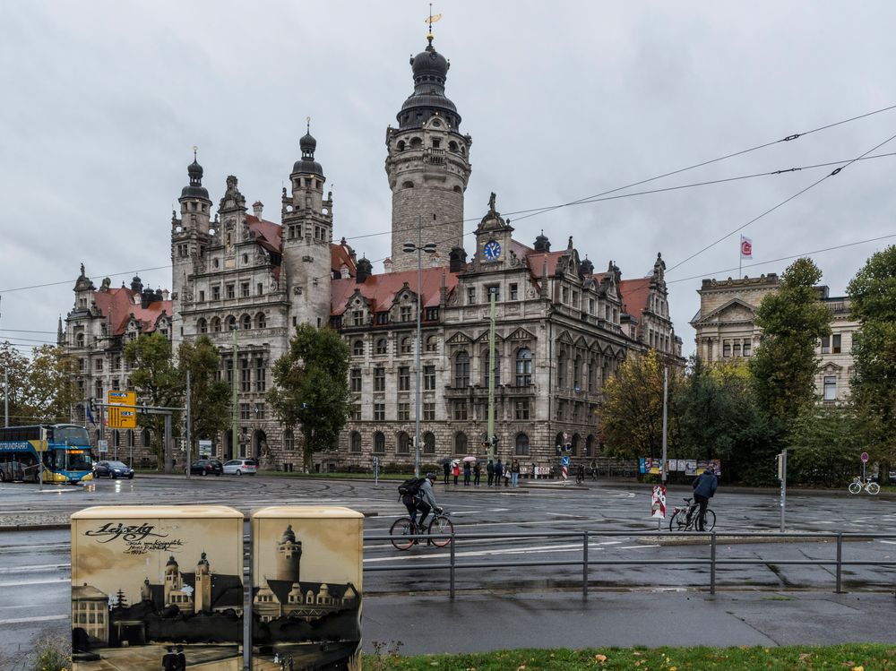 das neue Rathaus in Leipzig