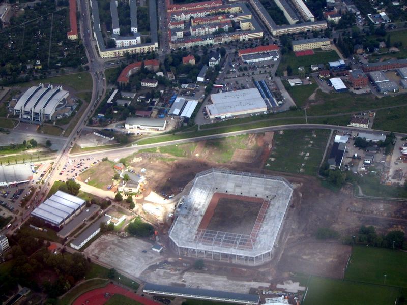 Das neue Stadion in Magdeburg