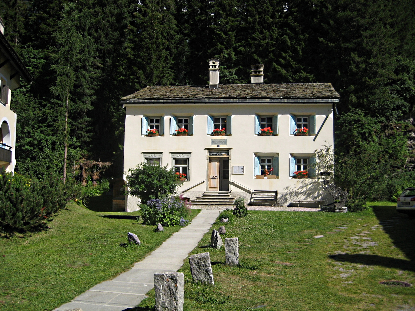 Das Nietzsche-Haus in Sils-Maria ...