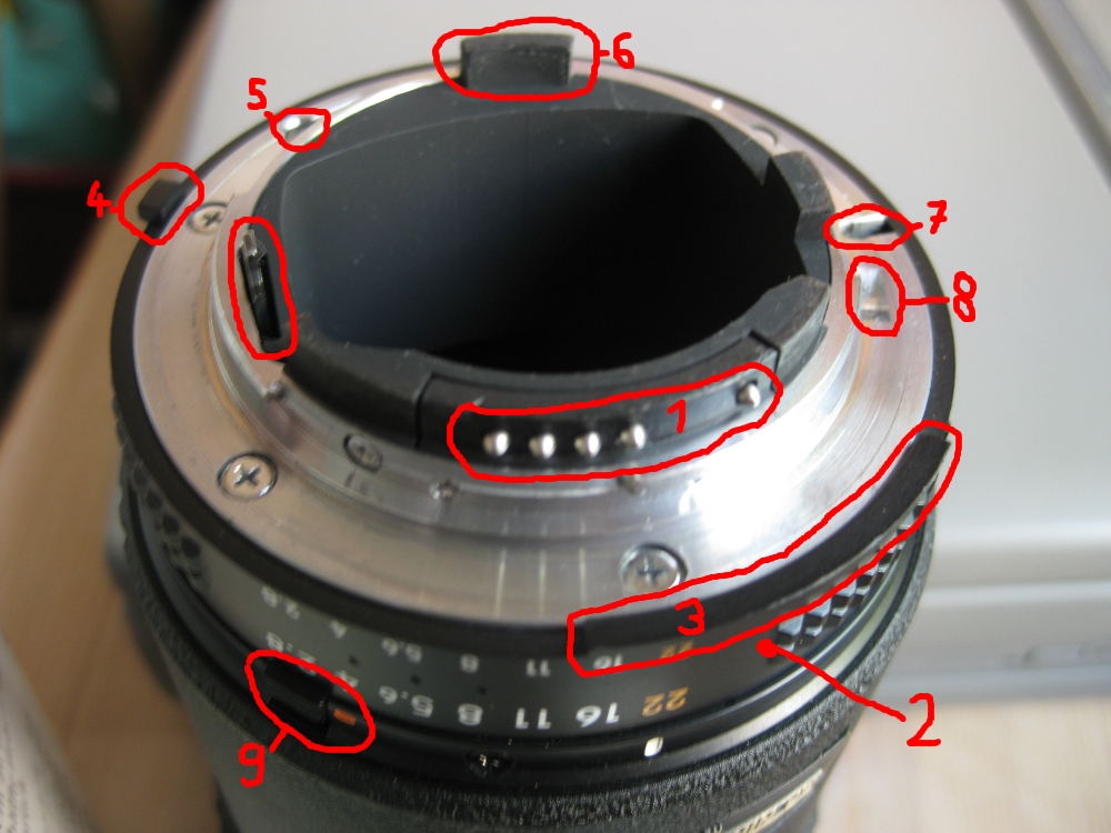 Das Nikon-AF-Bajonett im Detail