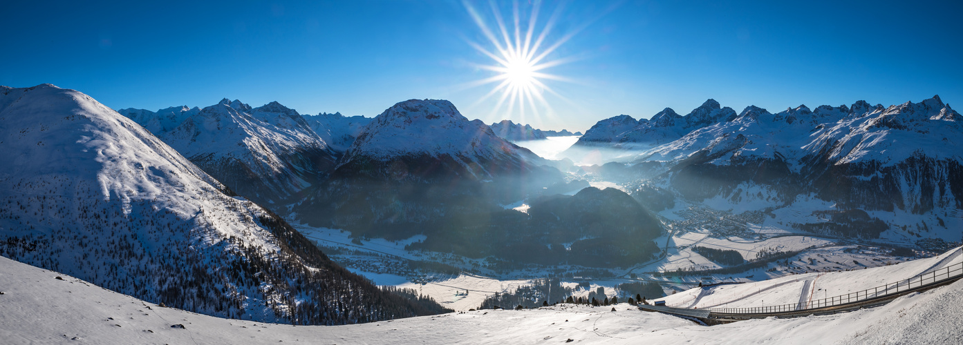 Das Oberengadin mit dem Val Roseg