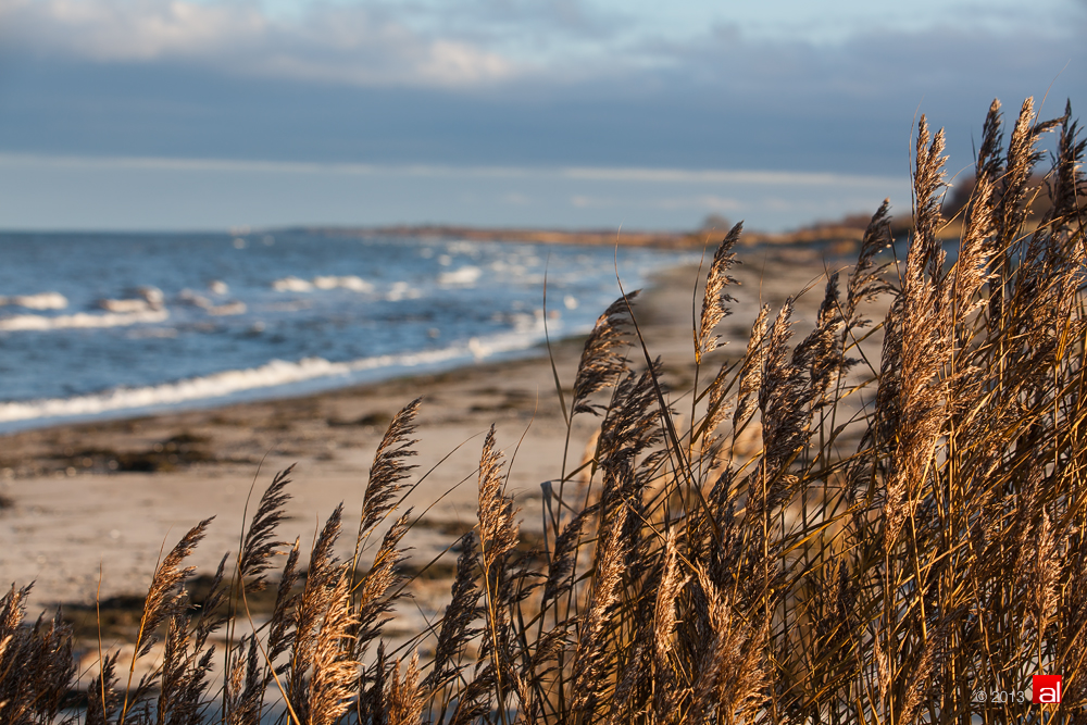 Das östliche Ende des Badestrandes