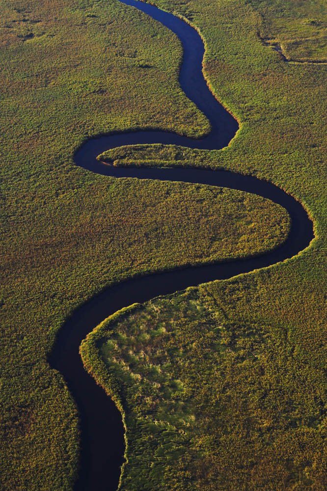 Das Okavango-Delta von oben (1/5)