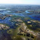 Das Okavango-Delta von oben