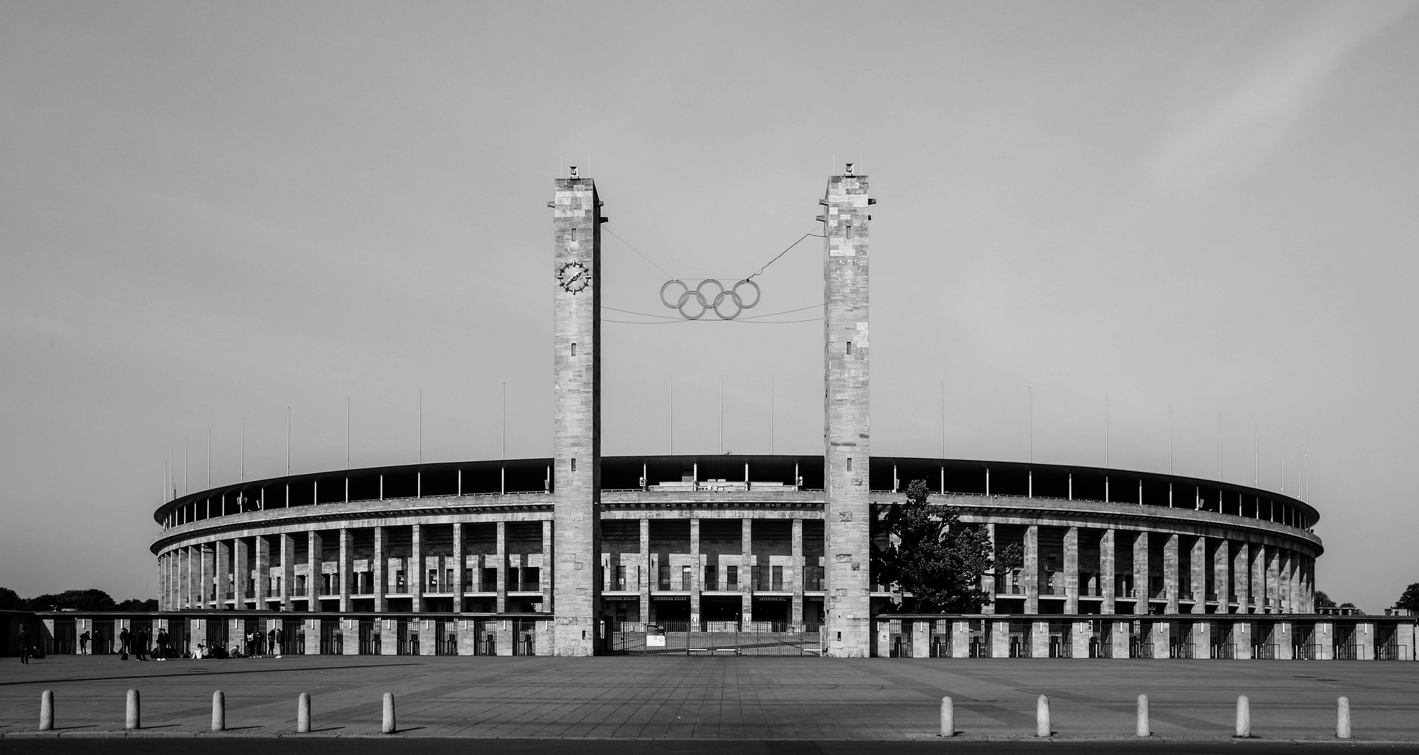 Das Olympiastadion...