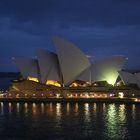 Das Opernhaus Sydney in der Morgendämmerung