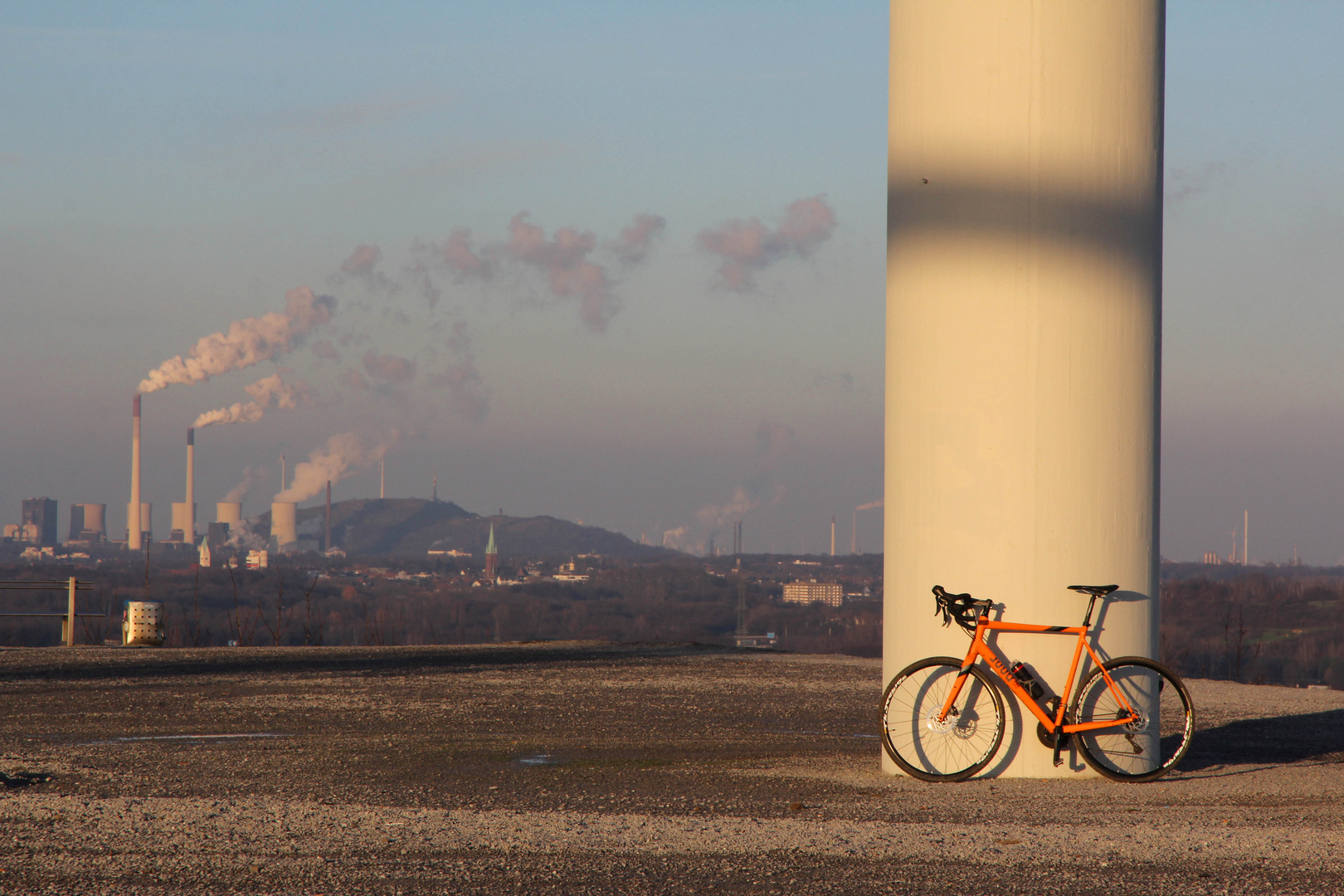 das orange Fahrrad...