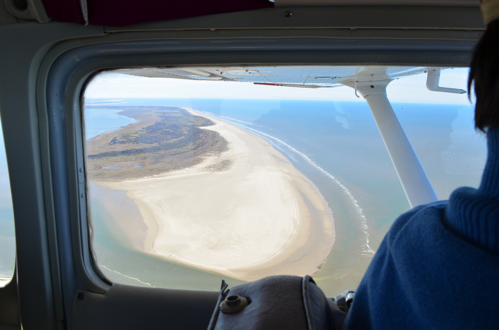 Das Ostende von Langeoog aus der Vogelperspektive