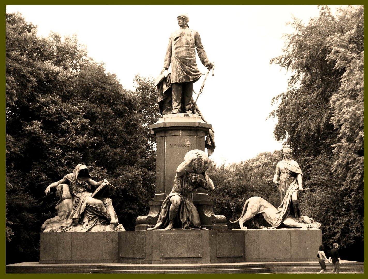 Das Otto von Bismarck-Nationaldenkmal in Berlin