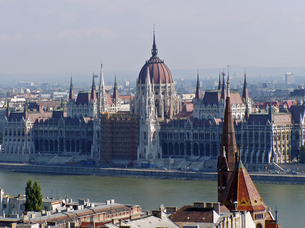 Das Parlamentsgebäude in Budapest
