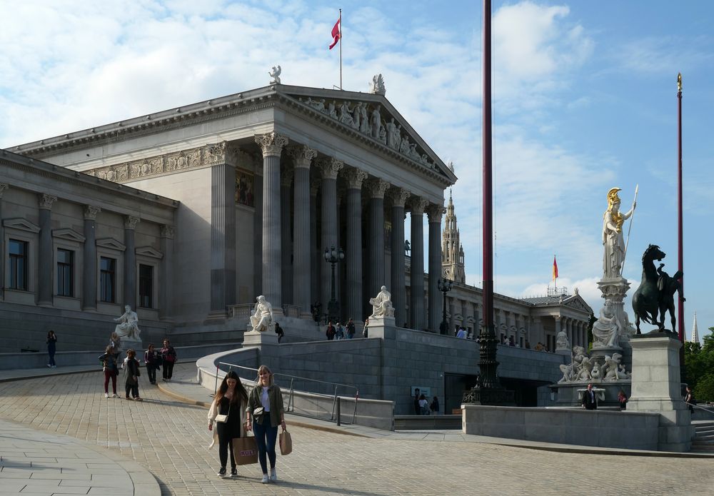 Das Parlamentsgebäude in Wien