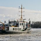 Das Peilschiff Kugelbake in Bleckede - Elbe