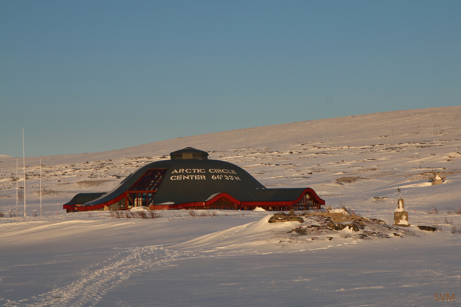 Das Polarkreiszentrum in Norwegen