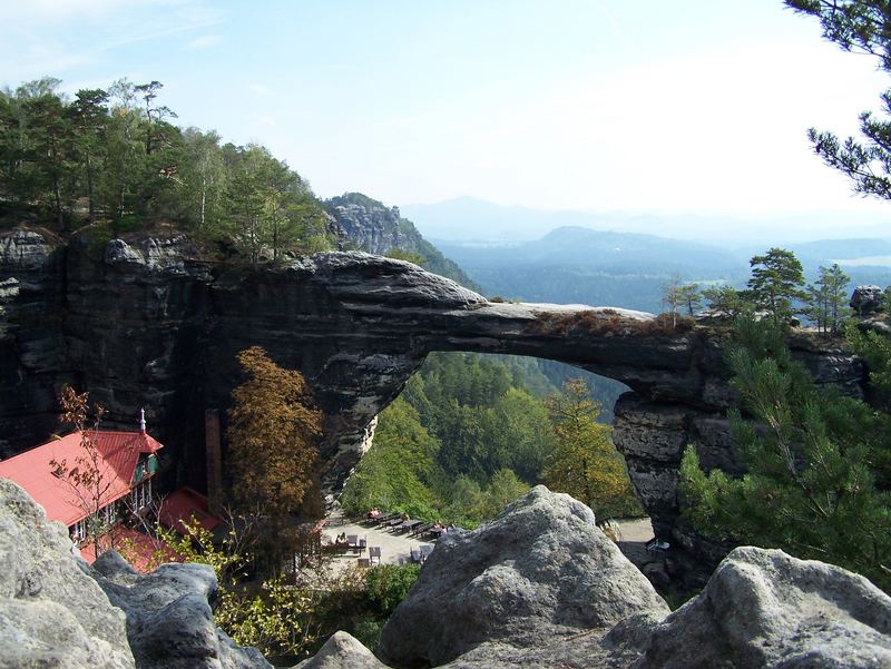 Das "Präbisch Tor" in der böhmischen Schweiz