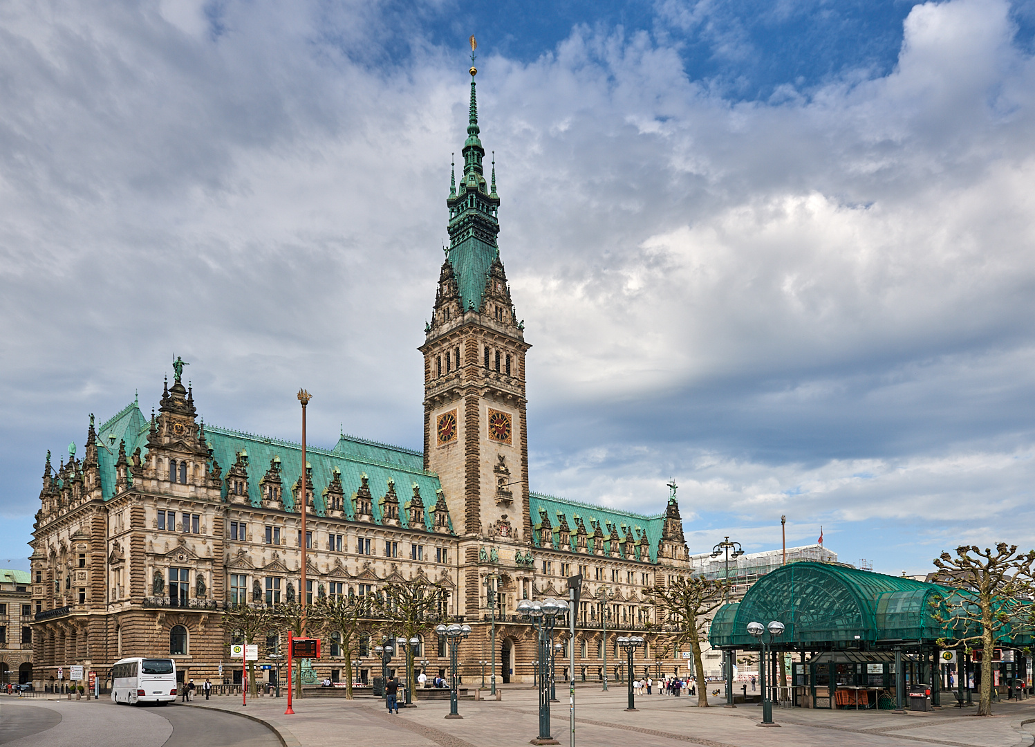 Das pr chtige Hamburger Rathaus  der Sitz der B rgerschaft 