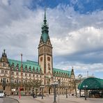 Das prächtige Hamburger Rathaus, der Sitz der Bürgerschaft...