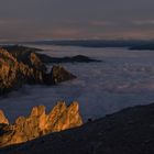 Das Pustertal bedeckt von einem Wolkenmeer