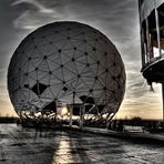 Das Radom der ehemaligen NSA-Abhörstation Teufelsberg in Berlin-Charlottenburg