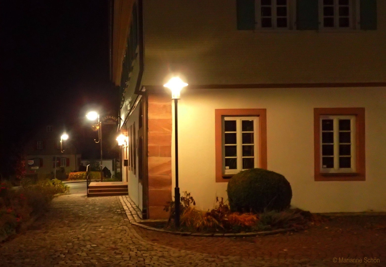 Das Rathaus bei Nacht...