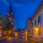 Das Rathaus in Bernburg ist in zwei Häusern aufgeteilt