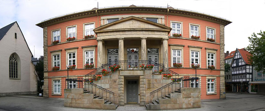 das rathaus in detmold...