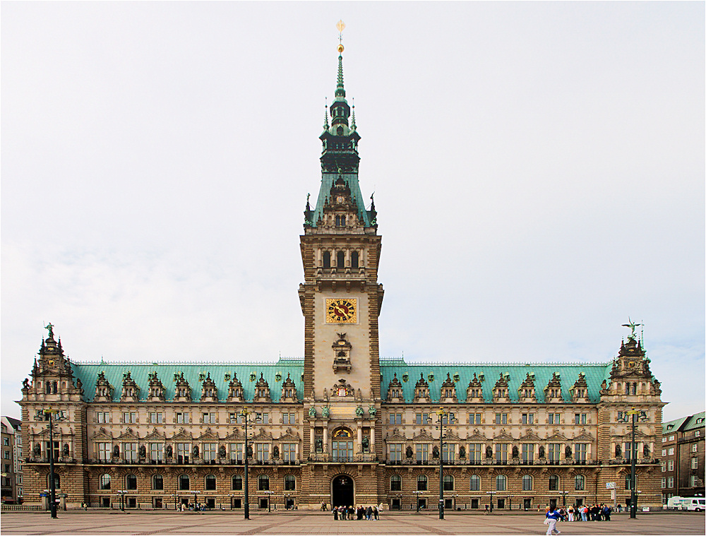 Das Rathaus in Hamburg