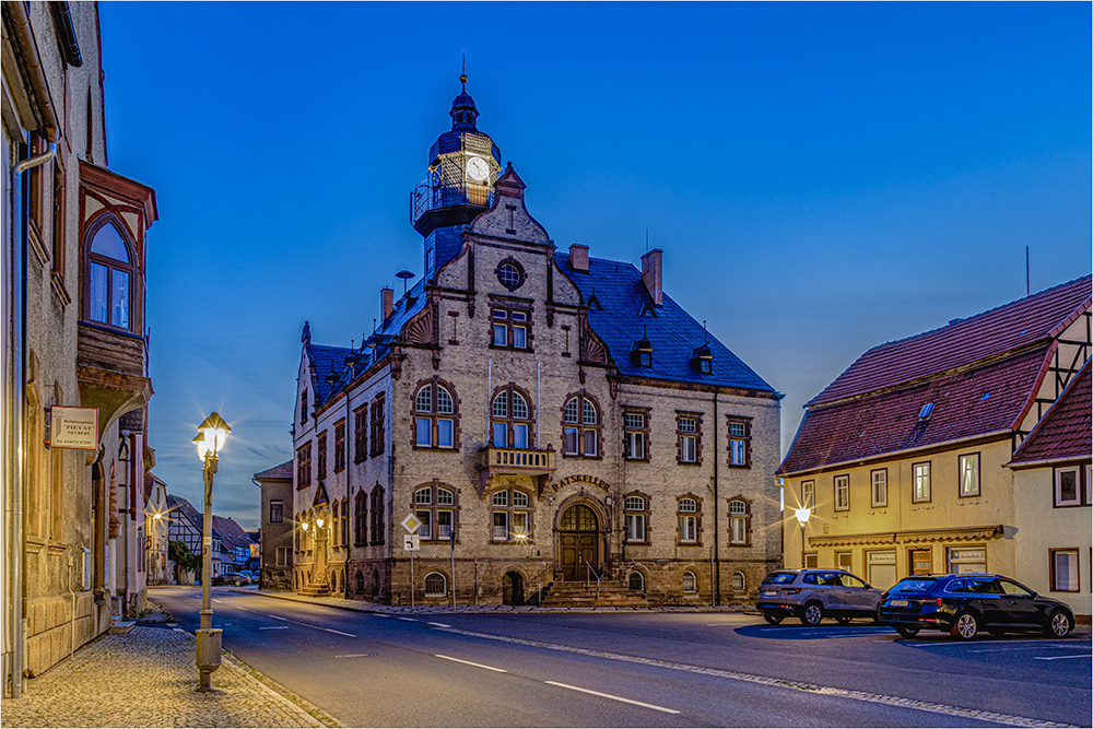 Das Rathaus in Heldrungen