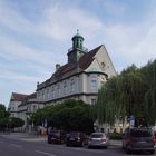 Das Rathaus Treptow im Abendlicht