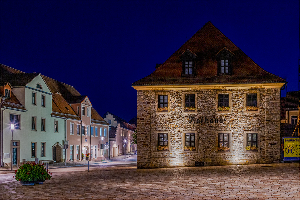 Das Rathaus von Bad Lauchstädt