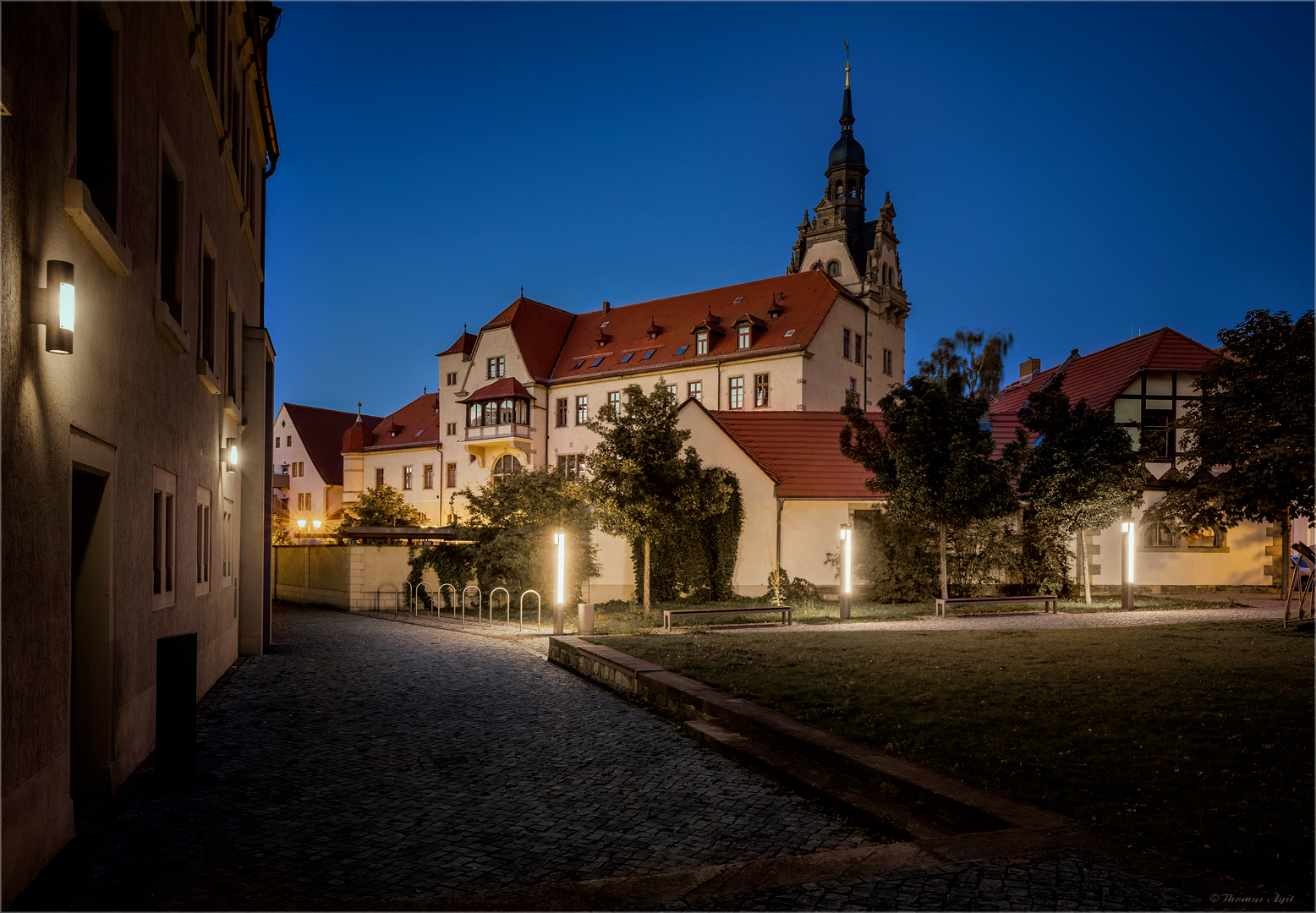 Das Rathaus von Bernburg...