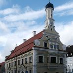 Das Rathaus von Friedberg bei Augsburg