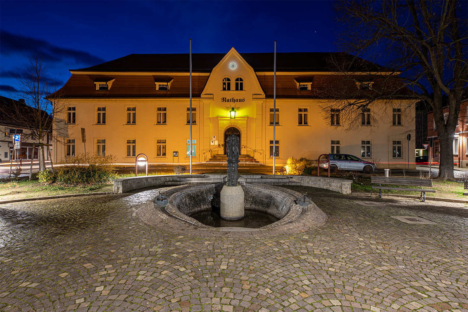 Das Rathaus von Nienburg...